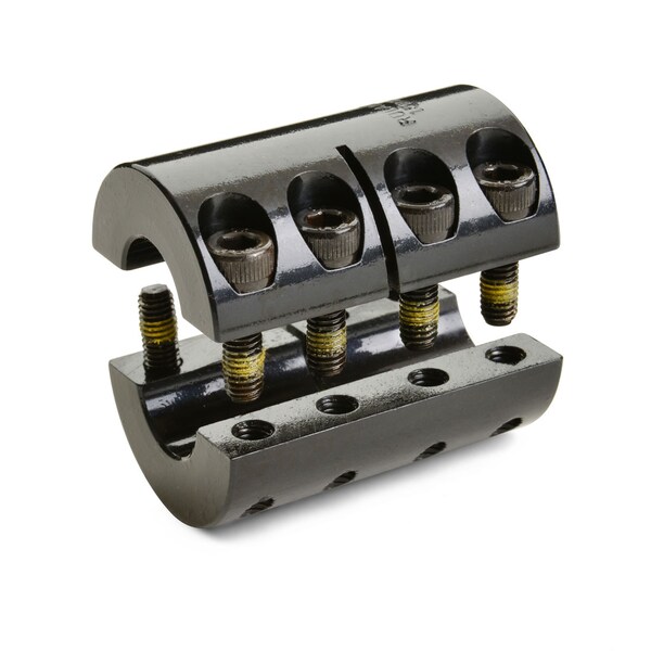 Rigid Coupling, Two-Piece, Bores 1.250x1.125", Steel, OD 2 1/16"